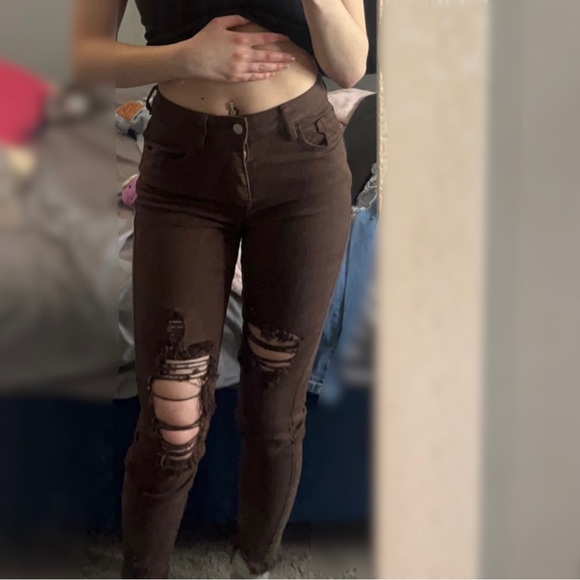 FashionNova brown Jeans - Picture 1 of 1